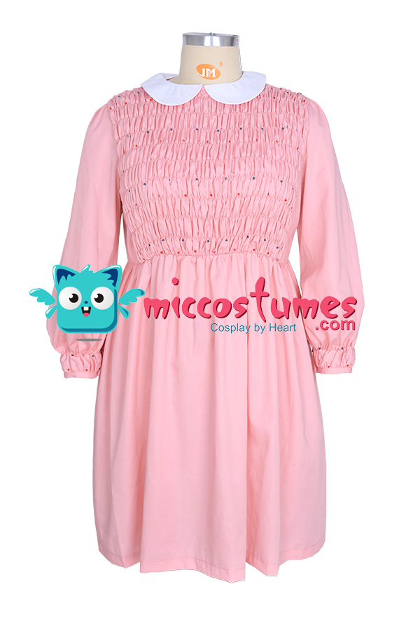 Talla Grante del Vestido de las Muchachas Vestido Rosado de Eleven Pink Dress Girls