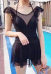 Woman Sexy Cute One Piece Lotus Lace Round-Shape Collar Halter Neck Dress Swimsuit Bodysuit Beach Swimsuit Bathing Suit