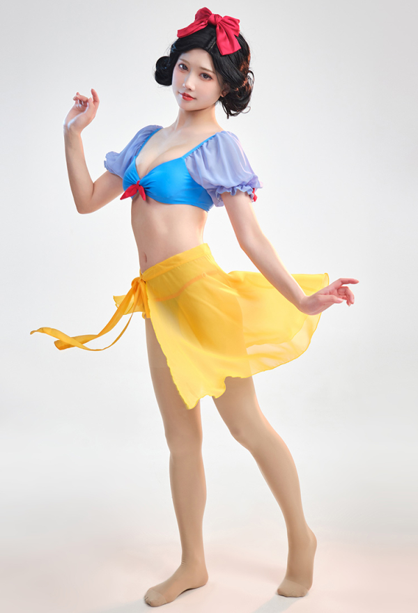 Princess Snow White Swimming Suit - Snow White and The Seven