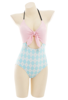 ご依頼者形状商品　ピーチスキン　SWIMWEAR Peach Pattern Swimsuits - Side Lace-up Bathing Suits | One