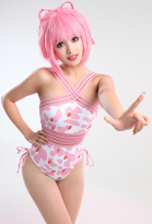 Miccostumes Swimsuits for Women Cow Strawberry Print Bathing Suit Tummy Control One-piece Swimwear