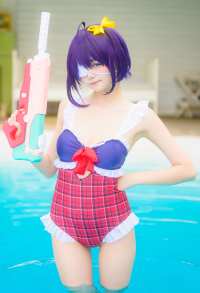 Takanashi Rikka Derivative One-Piece Swimsuit Swimwear Tummy Control Bathing Suit