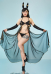 PM Derivative Sexy Swimsuit Gothic Bathing Suit Dress and Panty with Arm Sleeves and Headband