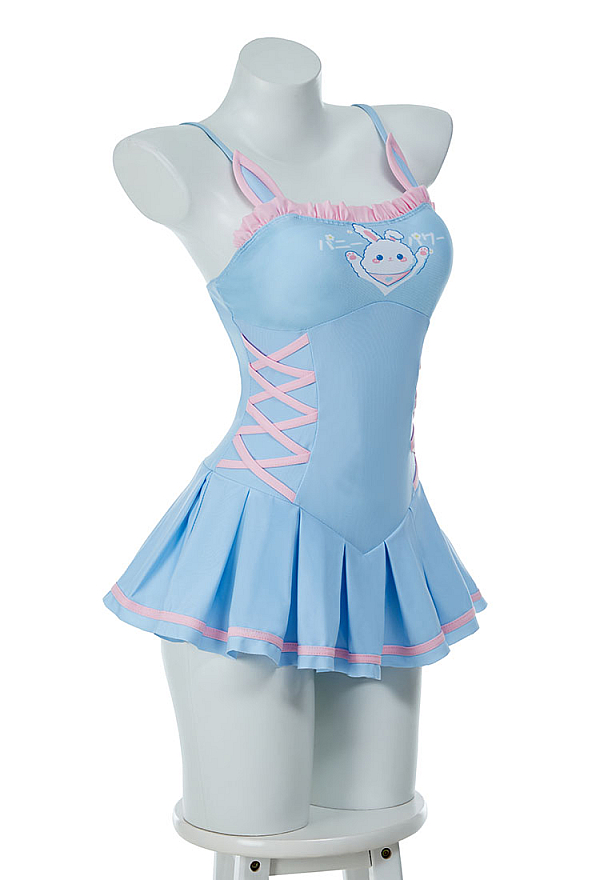 cute swim dress Modest Tropic Dream Tropic Dream / S For Women This skirted swimsuit for women combines the features of a bathing suit with skirt and a one Women Cute Bunny Pattern One