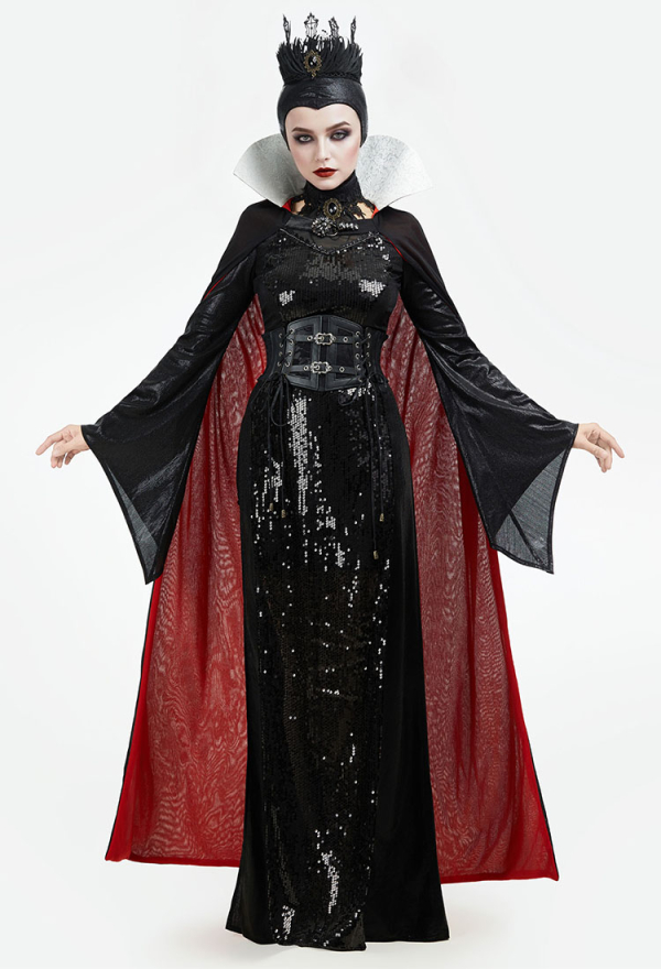 Halloween Queen Costume for Women - Black Witch Dress Gown Cosplay | Top  Quality Outfits for Sale