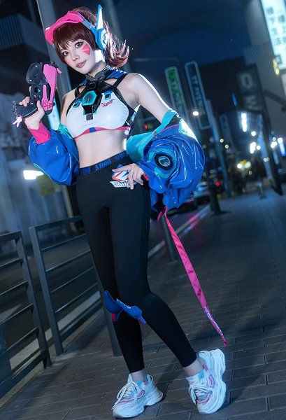 [PRIORITY] OW Hana Song Cosplay Costume Top with Jacket and Yoga Pants