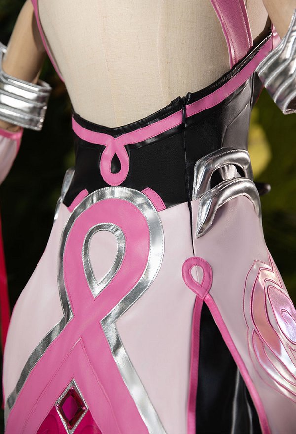 Mercy Rosa OW Angela Ziegler Pink Mercy Skin Cosplay Costume - Juego de Cosplay ...
