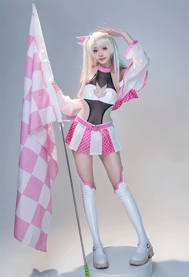 Fate Illyasviel Racing Style Cosplay Costume - Bodysuits for Women