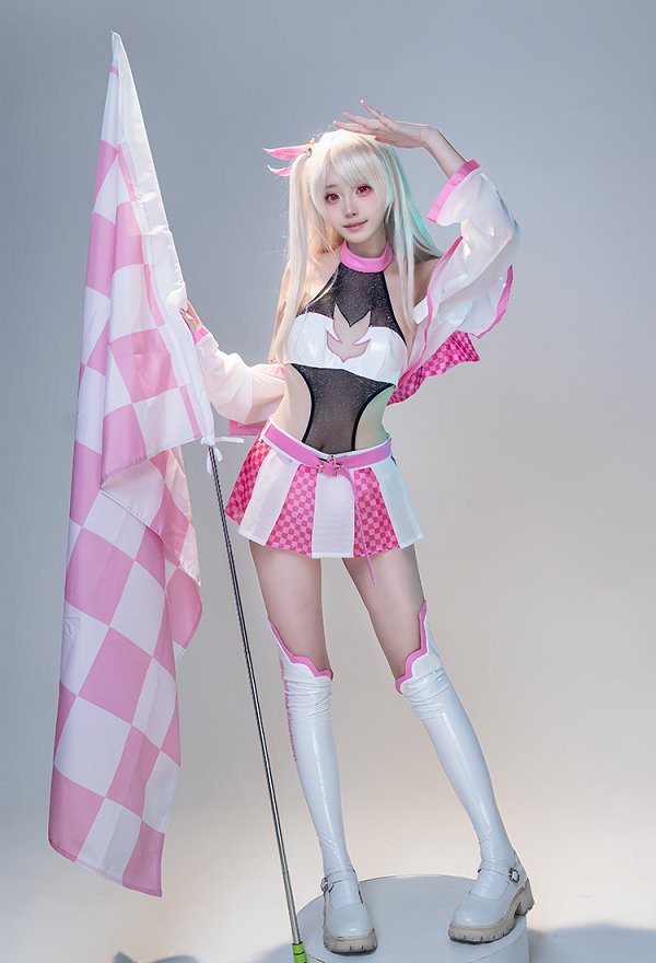 Fate Illyasviel Racing Style Cosplay Costume - Bodysuits for Women