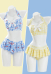 1950s Retro-style Plaid Two-piece Swimsuit Printed Halter Neck Top and Skirted Bottom with Headband