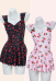 Cute Cherry One-piece Swimsuit with Retro Print Bathing Suit and Skirt