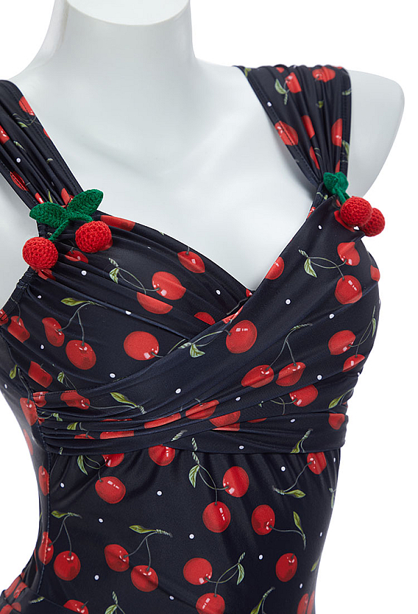Cute Cherry One-piece Swimsuit - Bathing Suit for Women | Top