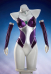 Female Superhero Derivative One-piece Halter-neck Color-blocked Swimsuit with Sleeves and Choker