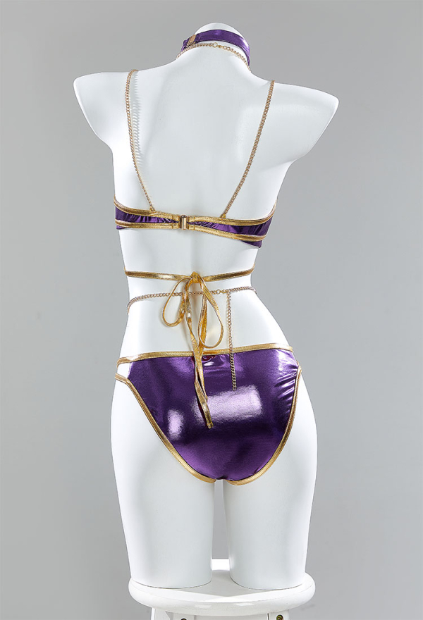 Seamoly Tankini-Set Mit Gingham-Muster Und Neckholder - Schickes Badeoutfit