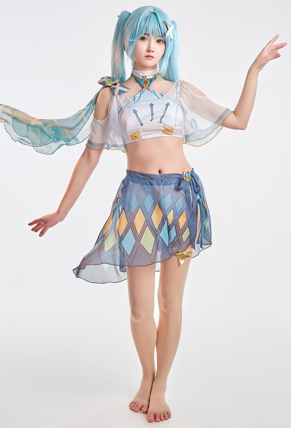 Faruzan Derivative Two-Piece Swimsuit Genshin Impact Halter Top