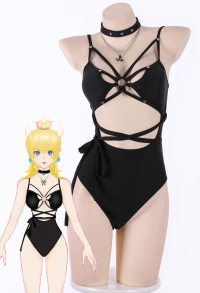 Miccostumes Gothic Sexy Swimsuits for Women One-Piece Swimsuit Butterfly Tummy Control Bathing Suit