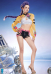 Kpop Slayers Leader Vocal Derivative Two-piece Swimsuit Halterneck Top and Shorts with Cover-up and Chain