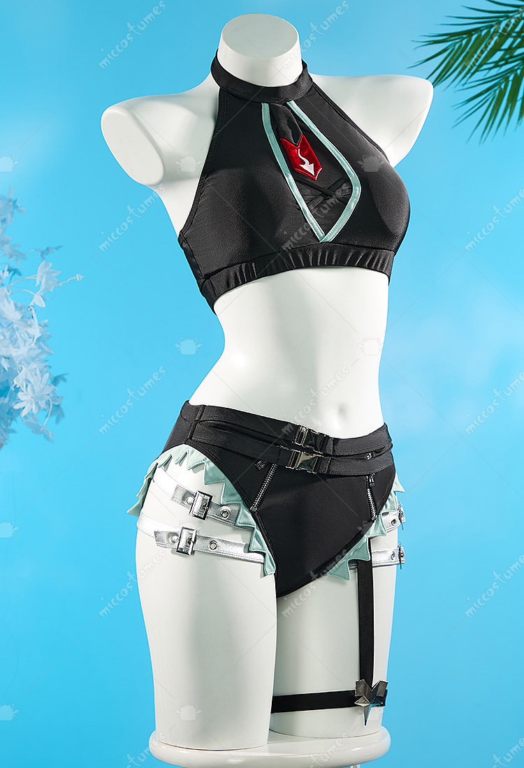 ZITIQUE Two-Piece Set - One-Piece Spa Swimsuit With Chiffon Cover Up - View #9