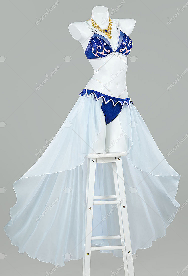 Maillot De Bain Cosplay 3 Pièces Pour Fille - Bikini + Jupe, Polyester/élasthanne, Pour Fête Thème - 5