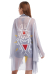 Back Prints Coverup Trumpet Sleeve Haori Chiffon Kimono