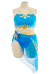 Plus Size Swimsuits Bathing Suit Halter Two Piece Swimwear with Beach Wrap