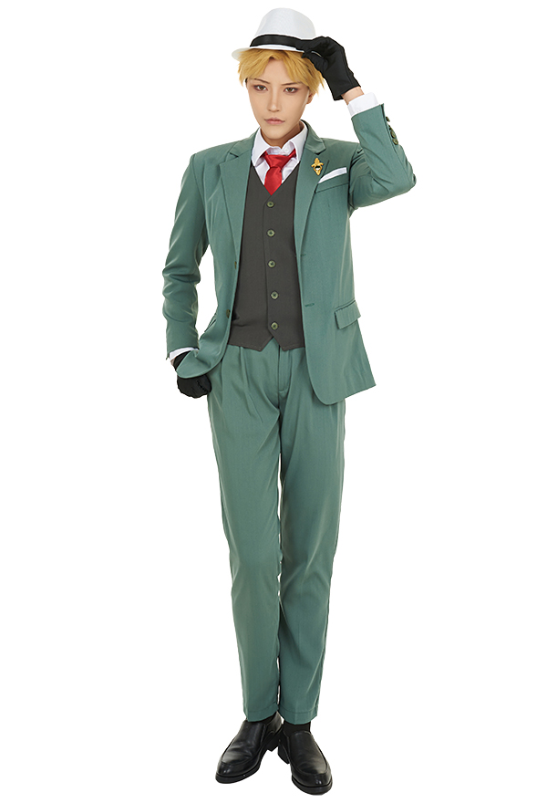 Spy House Twilight Loid Suit Cosplay Costume Jacket and Trousers Set with Shirt and Vest