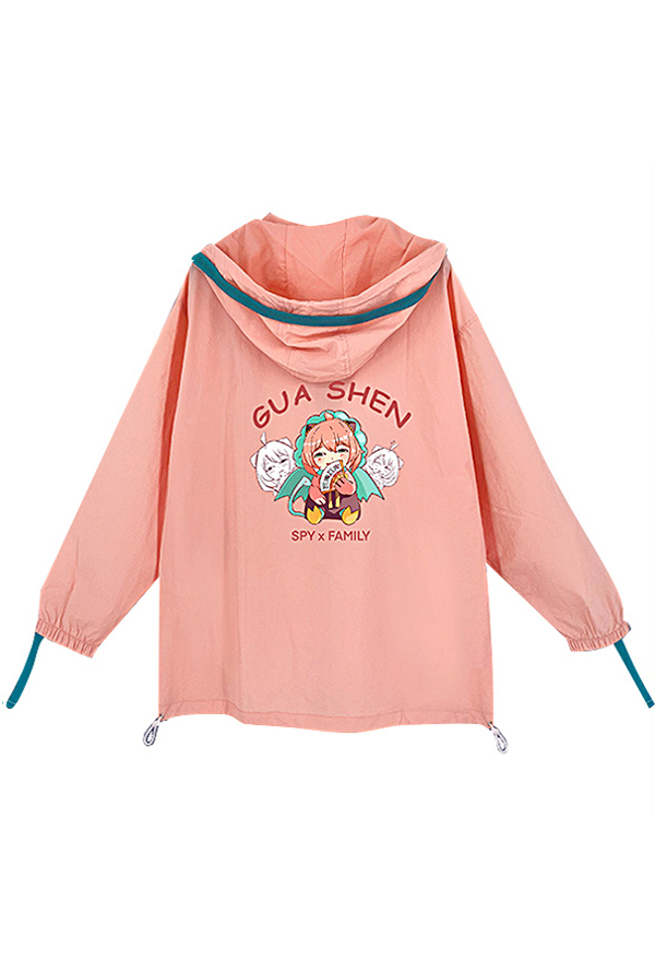 Anya Derivative Sun Protection Jacket Spy x Family Hooded Coat