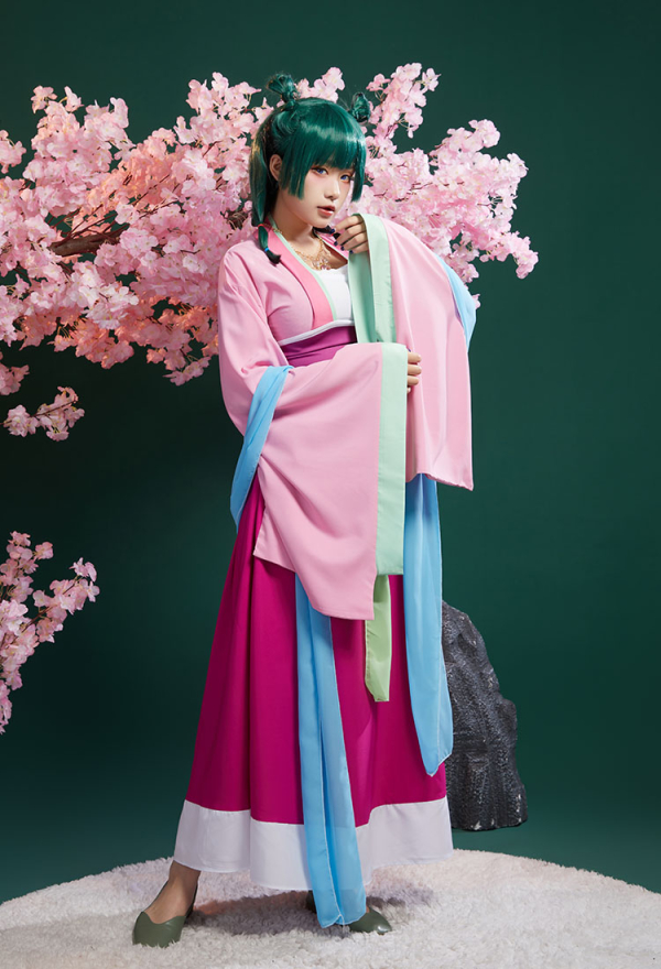 Neko-Neko Costume - Pink Dress and Belt with Necklace Anime