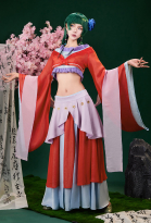 Kusuriya no Hitorigoto Neko-Neko Cosplay Kostüm Oberteil Langer Rock mit kurzem Rock