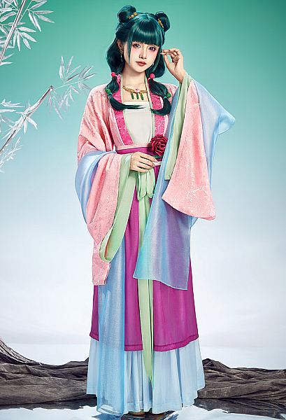 Premium Edition Kusuriya no Hitorigoto Neko-Neko Cosplay Costume Vest and Coat with Skirt and Shawl