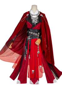 Heaven Official's Blessing Tian Guan Ci Fu Costume de Cosplay Roi des Fantômes Hua Cheng Hanfu à Col Croisé Style Chinois Traditionnel