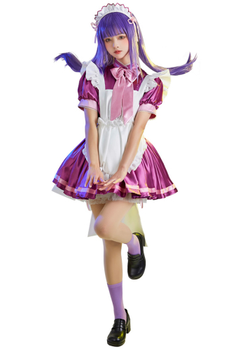 Tokyo Mew Mew Costume de Cosplay Zakuro Fujiwara Robe Violette Set Style Maid avec Accessoires