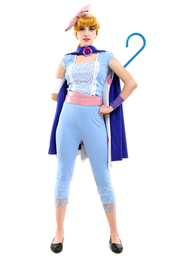 Toy Story 4 Bo Peep Disfraz de Cosplay con Capa