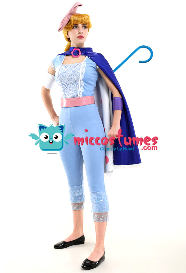 Toy Story 4 Bo Peep Disfraz de Cosplay con Capa