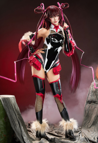 Taimanin Asagi Mizuki Yukikaze Cosplay Costume Bodysuit with Arm and Leg Guards