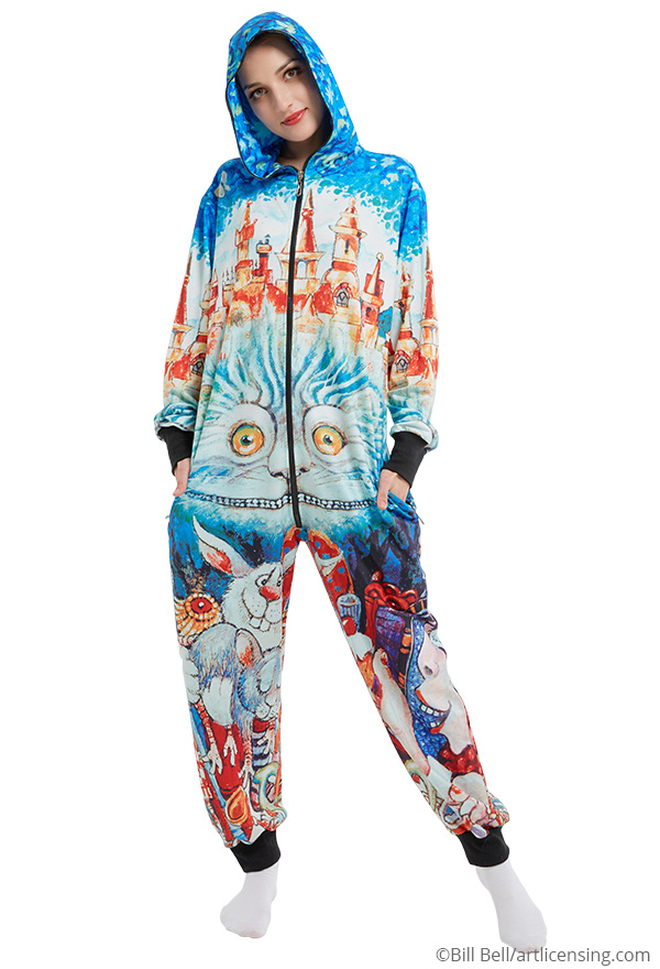 Cat jumpsuit online pajamas