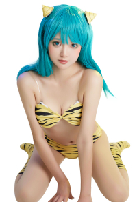 Anime Lum Cosplay Costume Bikini Swimsuit Set