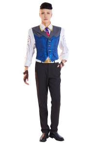 VALO Chamber Cosplay Costume Shirt Vest Pants Set with Belt