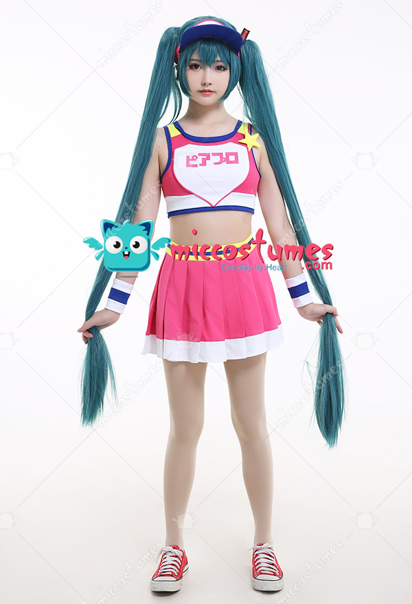 Project DIVA Cosplay Cheerleader Gym Sportswear Costume Full Set
