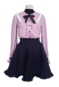 The Vampire Pop Up Parade Cosplay Costume Kawaii Shirt and Skirt Set
