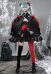 Vocal Cosplay Costume Dress and Thigh Socks with Headdress and Waist Ornament
