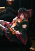 Vocal Kasane Teto Cosplay Costume Dress and Sleeves with Wings Tail