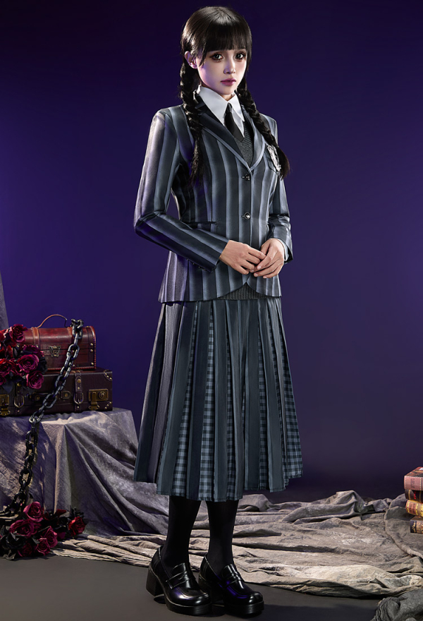 black wednesday dress Wednesday Addams Black Dance Dress Costume main image 0