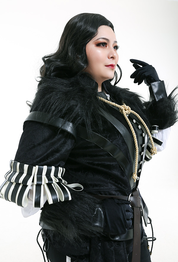 Talla grande The Witcher 3 Wild Hunt Yennefer Traje de Cosplay Curvilíneo