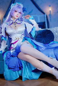 Wuthering Waves Cantarella Cosplay Costume Dress with Bottoms and Neckpiece
