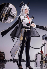 Wuthering Waves The Blazing Nightwalker Zani Cosplay Costume Lining and Shirt with Jacket and Pants