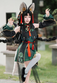 Onmyoji Arena Nekomata Cosplay Costume Dress and Sleeves with Headband and Tail