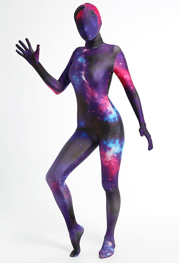 Zentai Universum Bodysuit Lange Arm Halloween Jumpsuit