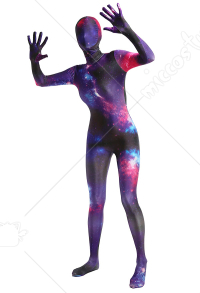 Zentai Universum Bodysuit Lange Arm Halloween Jumpsuit