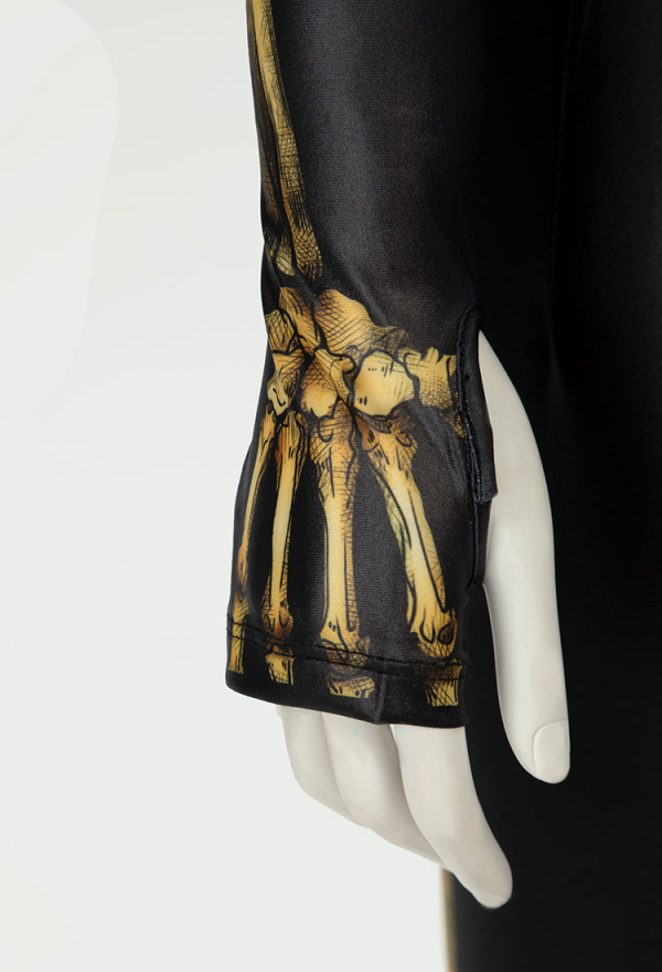 gold skeleton dress Black and gold beaded Victorian Dress (POA) main image 0